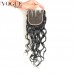 Water Wave 4x4 Lace Closure,Free/2/3 Part,Natural Color,Wet And Wavy